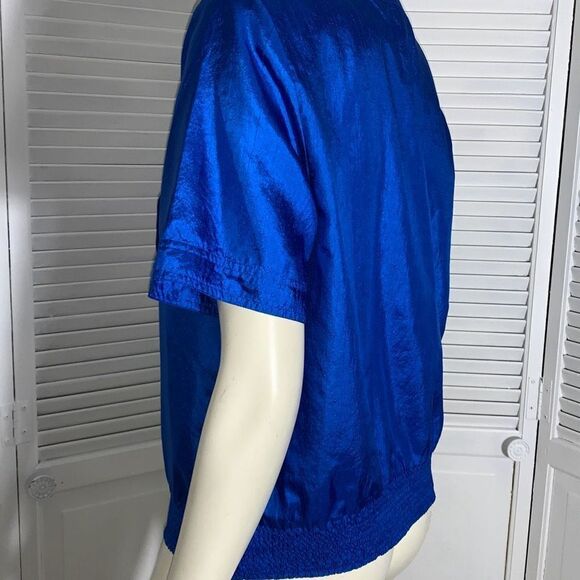 Vintage 80s Worthington Essentials Blouse with Shoulder Pads / Size 14M - Picture 8 of 11